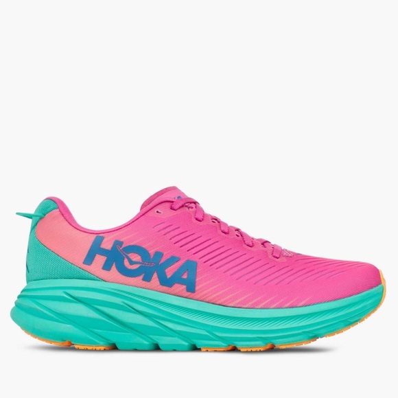 HOKA One One Rincon 3 Running Shoes Women’s Size 5 | Pink & Teal | NWOB - Picture 1 of 7